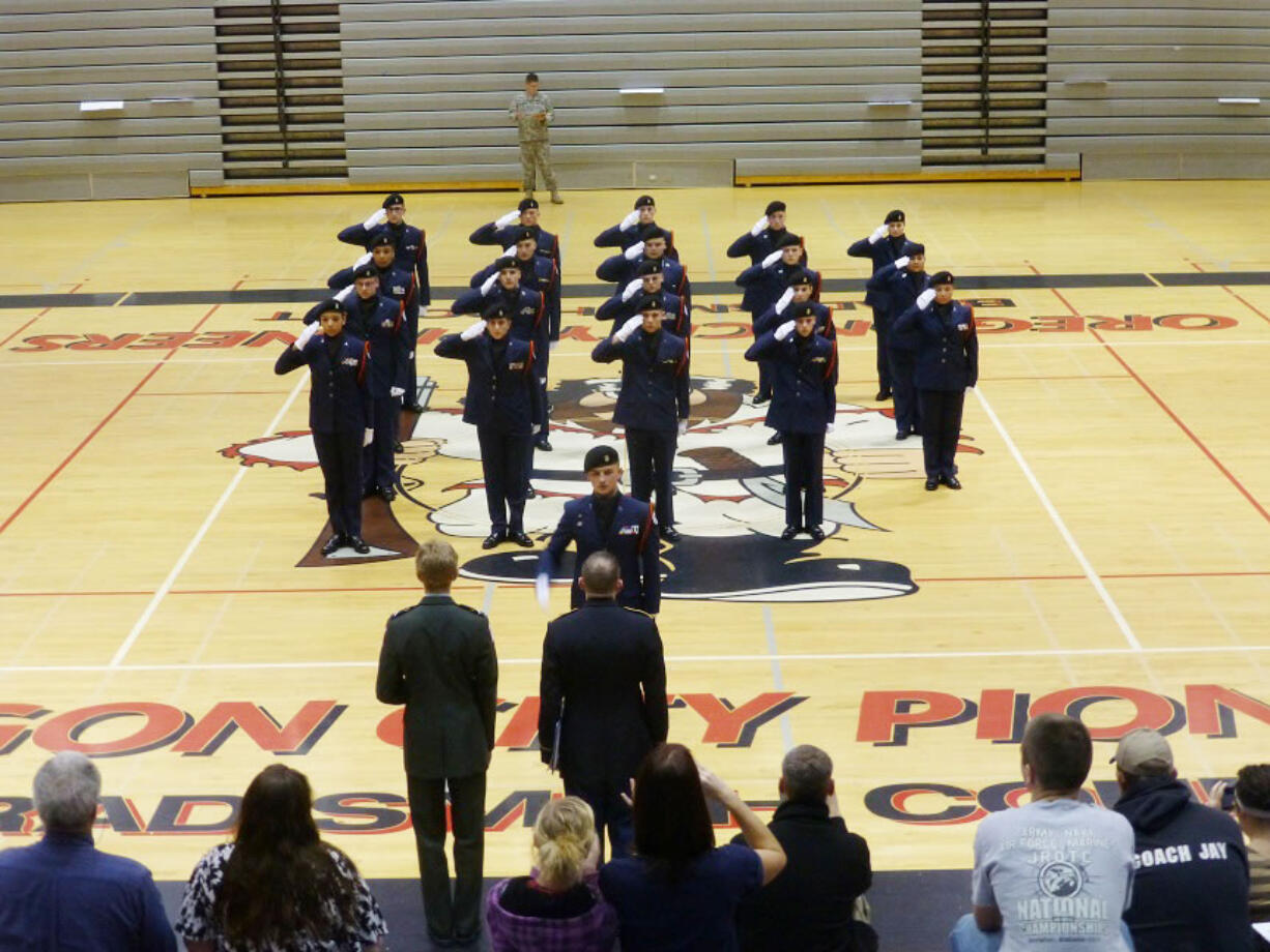 Battle Ground: Battle Ground High School's Air Force Junior ROTC won first place in both unarmed and armed drills during the Nov.