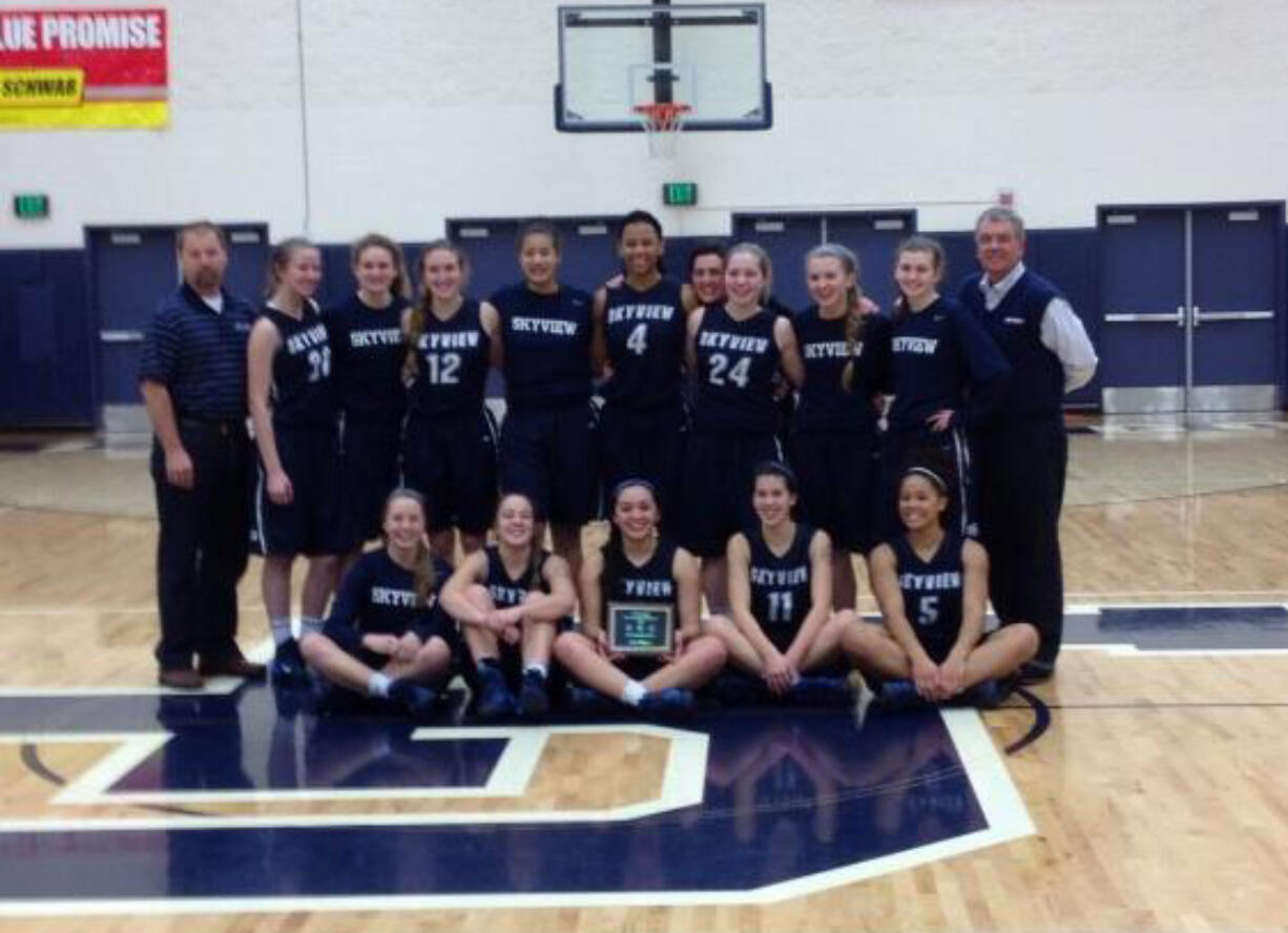 Skyview girls basketball team placed third at the Nike Interstate Shootout at Lake Oswego.