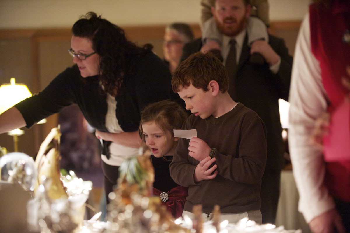 Steven Lane/Columbian files
Collin Horrocks, 7, and his sister Hadley Horrocks, 4, attend last year's Festival of Nativities at The Church of Jesus Christ of Latter-day Saints in Vancouver.