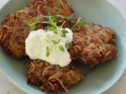 Zesty Zucchini and Feta Latkes.