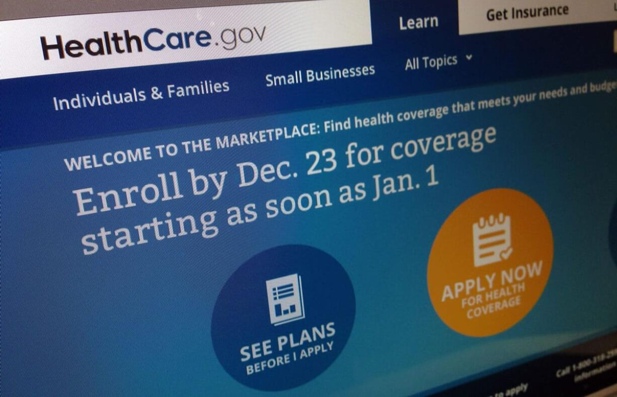 The HealthCare.gov website