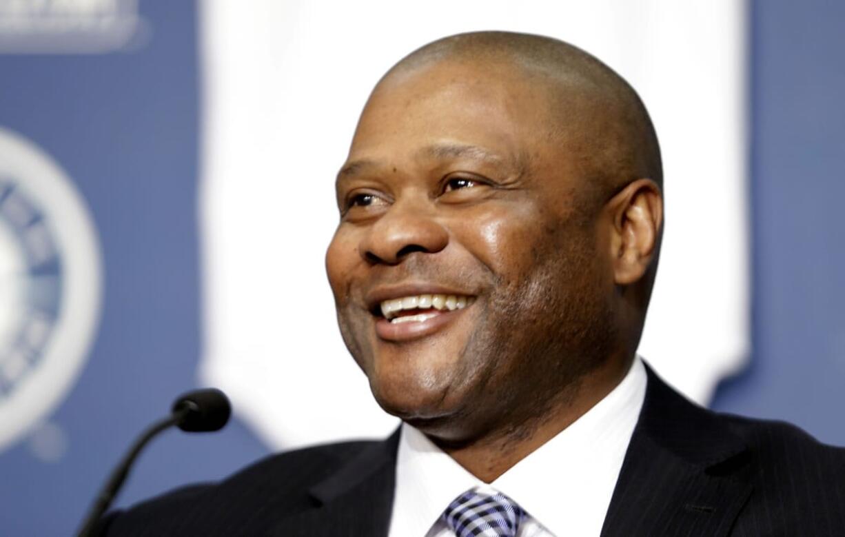 New Seattle Mariners manager Lloyd McClendon is introduced to the media on Thursday, Nov. 7, 2013, in Seattle. McClendon spent eight patient seasons as a coach waiting for another opportunity to be a major league manager after his stint in Pittsburgh. The Mariners are giving McClendon that chance and formally introduced him on Thursday as their new manager.