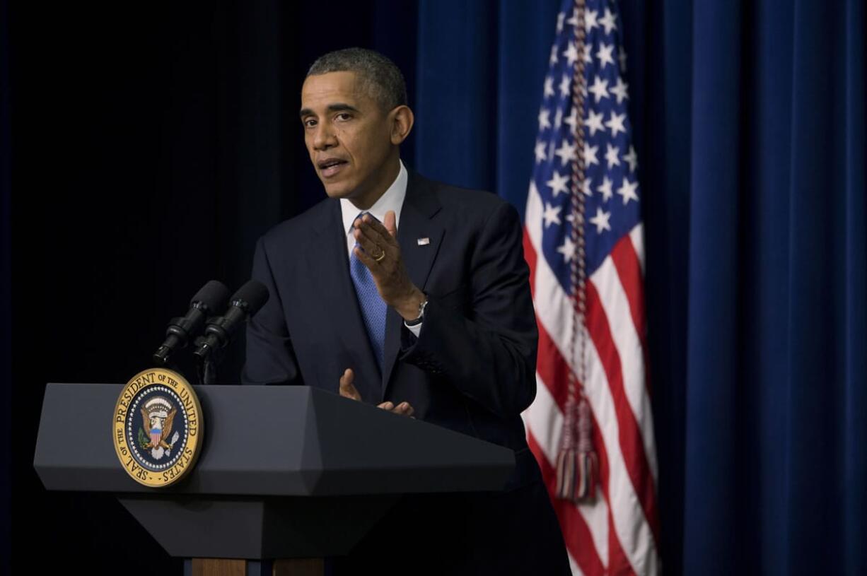 President Barack Obama speaks about the new health care law during a White House Youth Summit on Wednesday.