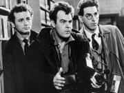 Bill Murray, from left, Dan Aykroyd and Harold Ramis, right, track down a specter in the 1984 movie &quot;Ghostbusters&quot;.