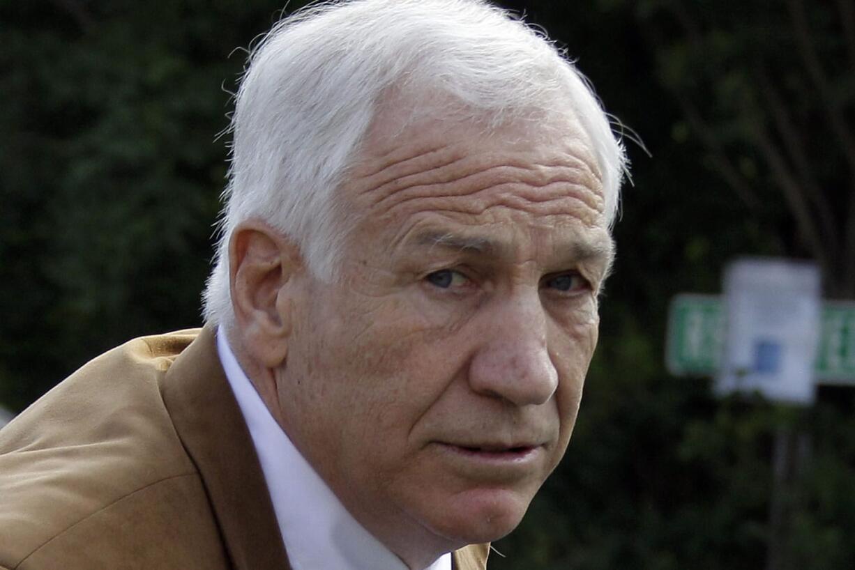 Former Penn State assistant football coach Jerry Sandusky arrives at the Centre County Courthouse in Bellefonte, Pa., June 22, 2012.