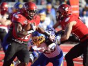 Eastern Washington Eagles running back Quincy Forte (22) ran for over 200 yards against South Dakota State, Saturday, Dec. 7, 2013, at Roos Field in Cheney, Wash.