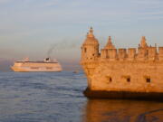 Crystal Cruises
The luxury ship Crystal Serenity sails in the waters off Lisbon, Portugal. A cruise on Serenity can be combined with bike tours in various ports that offer passengers an active way to experience the destination.