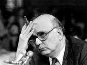 Federal Reserve Board Chairman Paul Volcker listens to a question as he appears before the Senate Banking Committee in Washington, D.C., on March 18, 1980. The Federal Reserve and the Federal Deposit Insurance Corp.