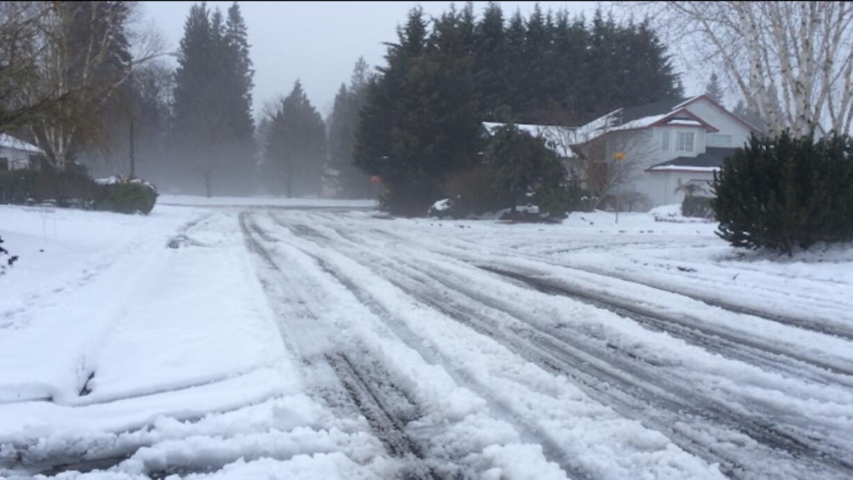 While life has returned to normal, for the most part, on Tuesday, Feb. 11, there's still plenty of snow and slush on the ground.