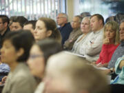 People packed the Port of Vancouver's hearing room on Oct.