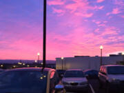 Southwest Washington was treated to a spectacular sunset Thursday in this view taken from near downtown Vancouver.