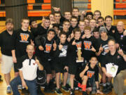 Nine regional qualifiers and six other medallists helped the Panther boys wrestling team become 2A sub-region champions Saturday, at Washougal High School.