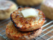 English muffins can be made at home for about $1 per half-dozen.