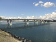 An artist's rendering of the proposed Interstate 5 bridge over the Columbia River.