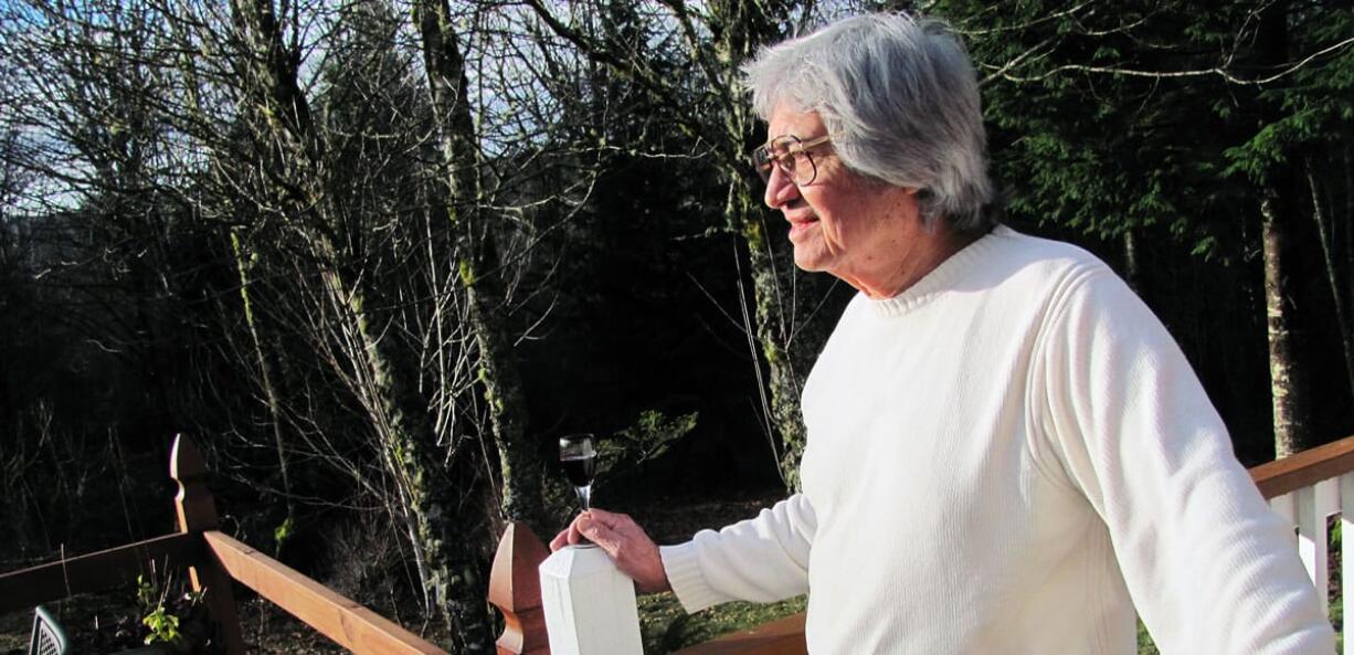 Frank de la Rosa looks out toward the five-acre backyard of the Washougal home he shares with his wife Carolyn. Frank, 79, a former double bass player for singers including Ella Fitzgerald and Sarah Vaughan, retired in 2003. &quot;I play the piano at home just for myself, and I do a lot of reading,&quot; he said. &quot;It's a different generation [of entertainers] now.