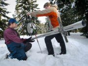 Snowpack was at or above normal in much of the Cascades as of February, despite inconsistent weather patterns.