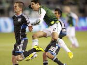 Portland Timbers Diego Valeri against San Jose, Sunday, February 17, 2013.