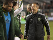 Portland Timbers coach Caleb Porter against San Jose, Sunday, February 17, 2013.