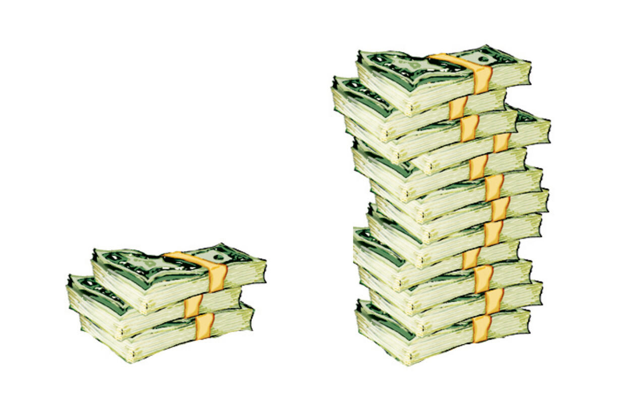 Deposits, on the left, and Withdrawals on the right.