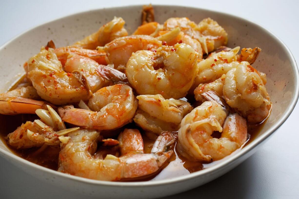 Slow-Cooker Garlicky Shrimp.