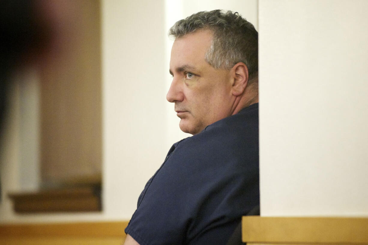 Former Clackamas County sheriff's sergeant Steven P. Hyson appears in Clark County Superior Court May 4 shortly after his arrest. Hyson, 47, was sentenced Tuesday to...