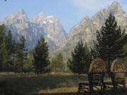 The view is the prime attraction at Jenny Lake Lodge at Grand Teton National Park in Wyoming.