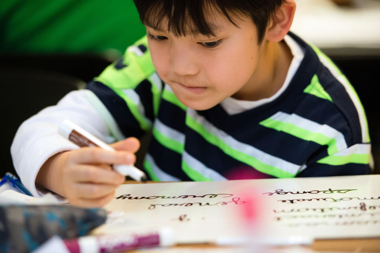 One school that still requires students to learn cursive writing is St.