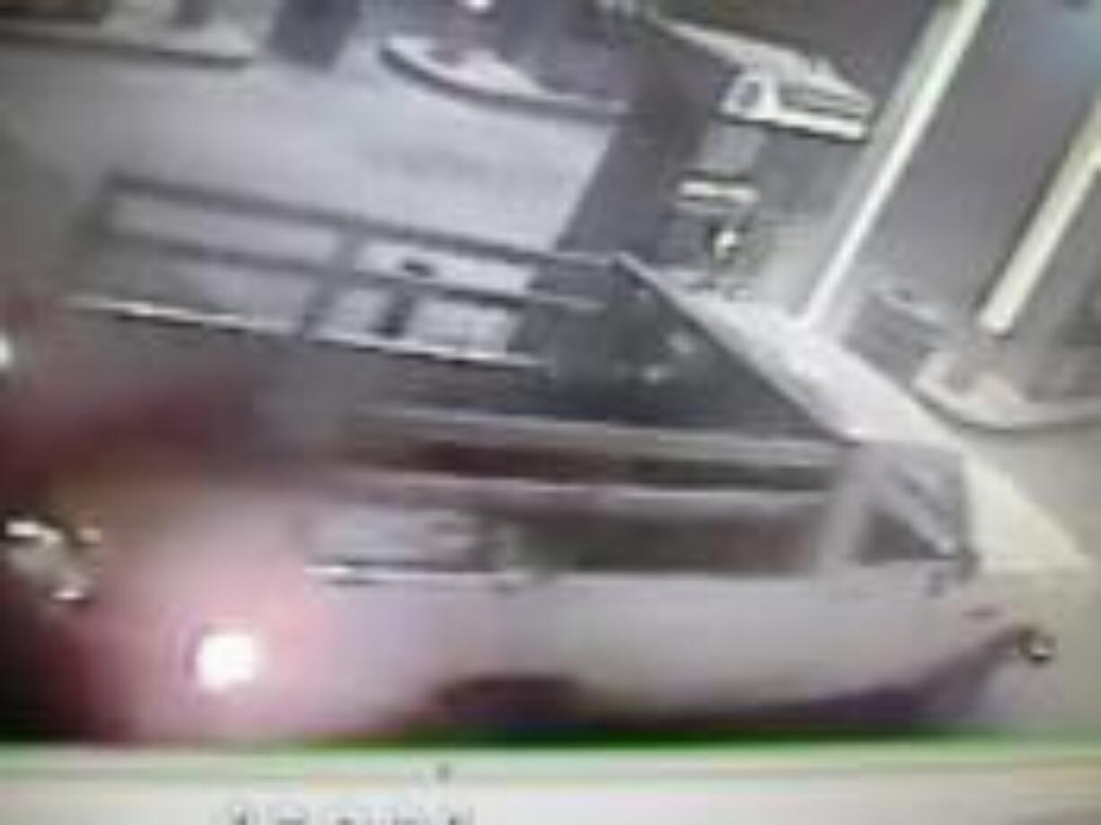 Police are asking to public for information on this vehicle, caught by security cameras at 76 on Mill Plain.