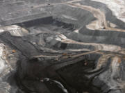 A coal mine is seen from the air in northeast Wyoming near Gillette, Wyo., in 2006.