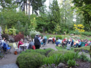 Patti and Brian Elias opened their lovely, spacious garden to host the 19th annual Clark County HPSO interest group event.