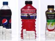 Experts thinks consumers may not realize how much sugar is actually in many common drinks. A 20-ounce Pepsi has 17.25 teaspoons of sugar. Powerade - Fruit Punch has 12.5 teaspoons; Minute Maid Apple Juice has.