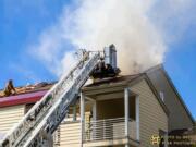 Vancouver firefighters helped at this Hayden Island condo blaze on Sunday afternoon.