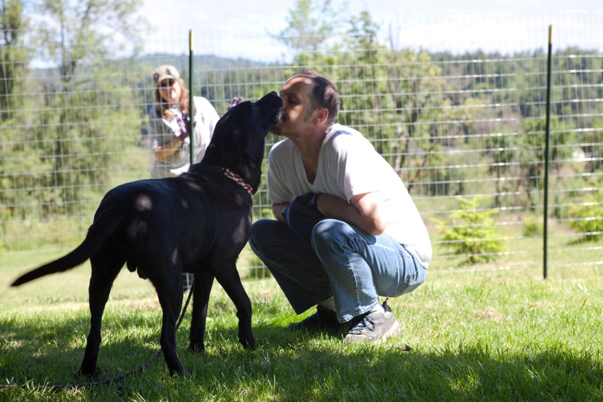 Ken Alwine, of Camas, is among the volunteers for Fences for Fido.