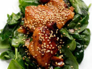 Deb Lindsey/The Washington Post
Honey-Orange Glazed Chicken Thighs.