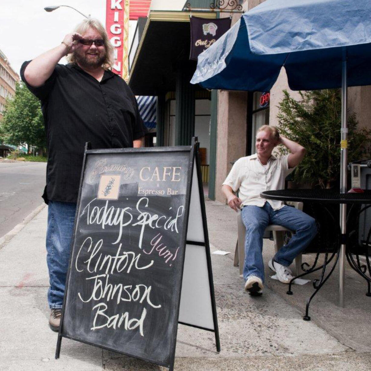 The Clinton Johnson Band is made up of Danny Clinton, left, and Vince Johnson.