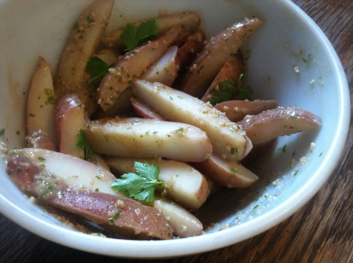 The biggest problem with traditional potato salad is that it relies on mayonnaise for dressing.