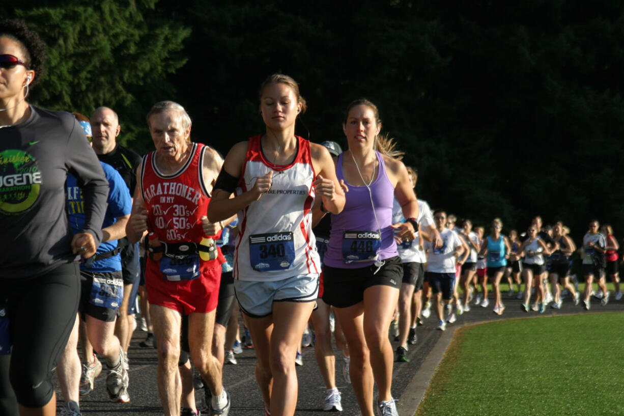 The ninth Lacamas Lake half marathon, and 4-mile run and walk event, begins at 7:30 a.m.