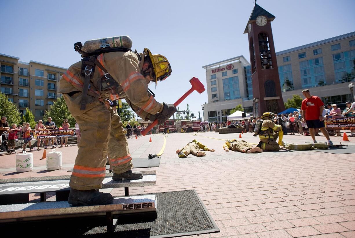 Firefighters help raise funds for Share at Fire in the Park