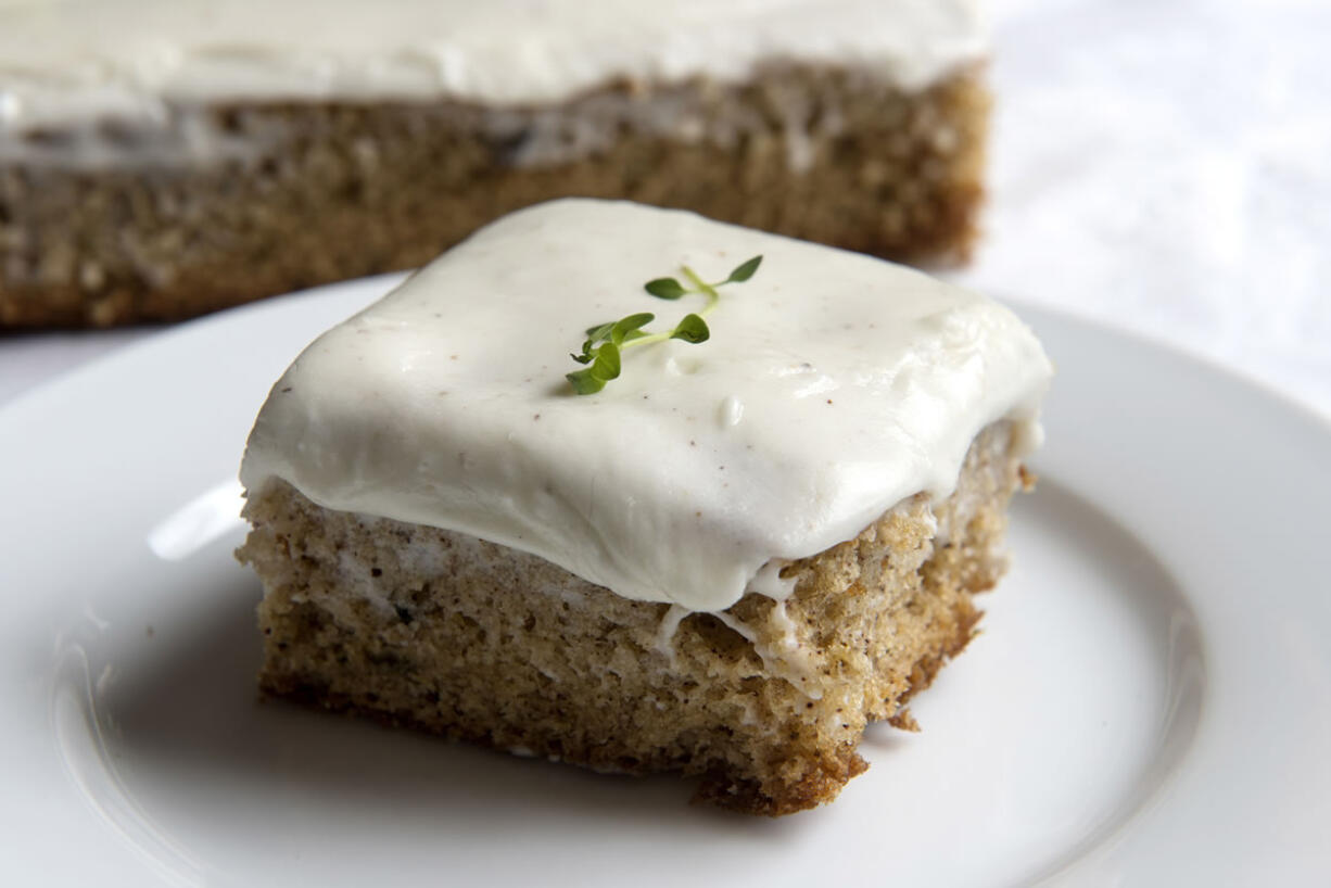 Herb dilemmas, solved by the bunch. Lemon Thyme Spice Cake.