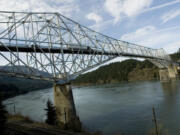 The weight limit on the Bridge of the Gods between Stevenson and Cascade Locks, Ore., dropped from 80,000 pounds to 16,000 pounds after an inspection found issues.