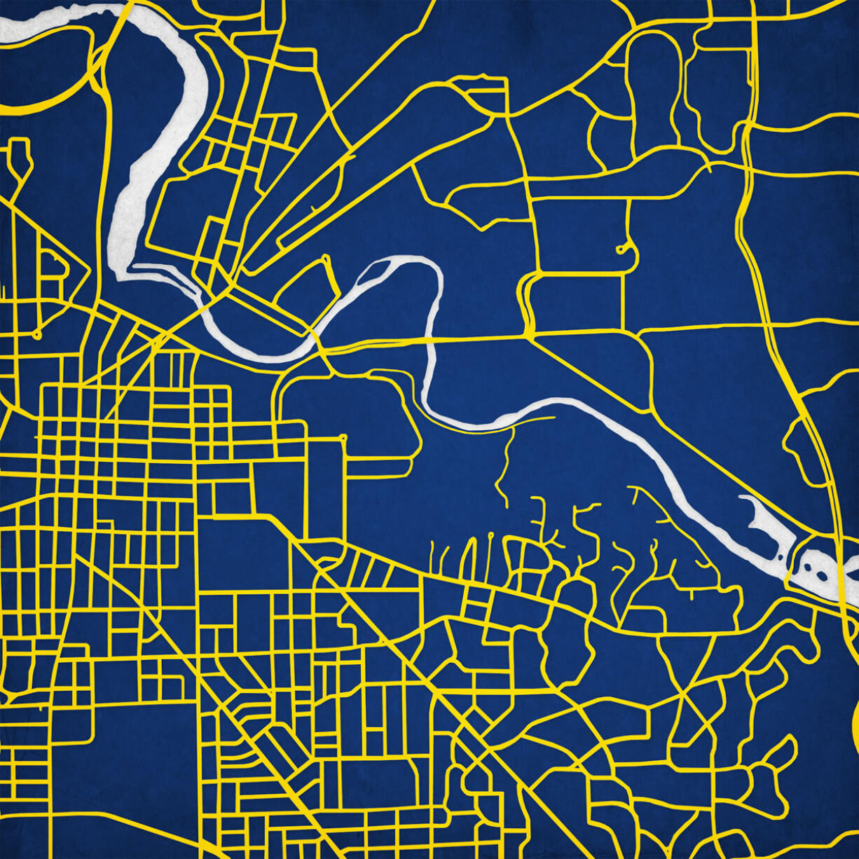 A map of the University of Michigan.