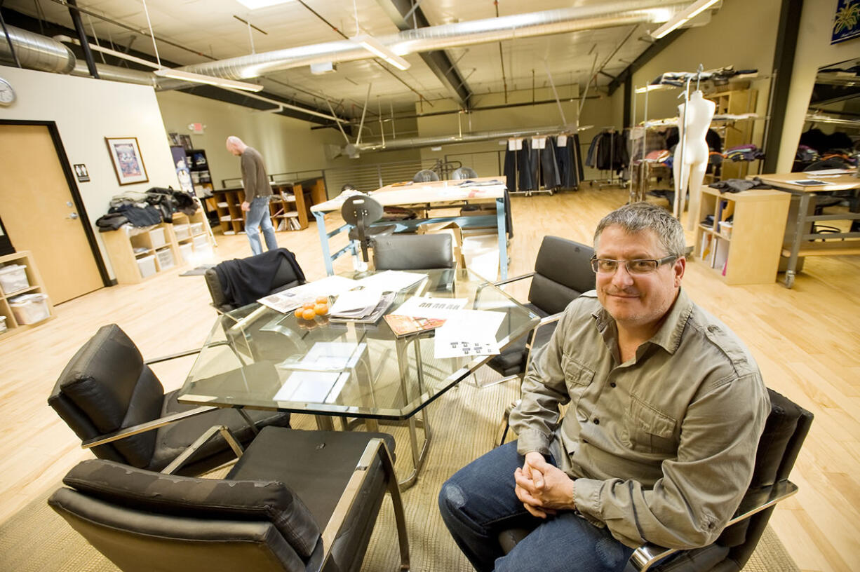 Jeff Shafer, shown here in a 2011 photo at Agave Jeans headquarters in Ridgefield, hopes his new online company Blue Denim will appeal to socially conscious young people who want high-quality denim products made in the U.S.