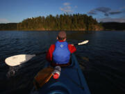 Ben Ure Island in Deception Pass State Park is a short paddle from Cornet Bay on Whidbey Island.