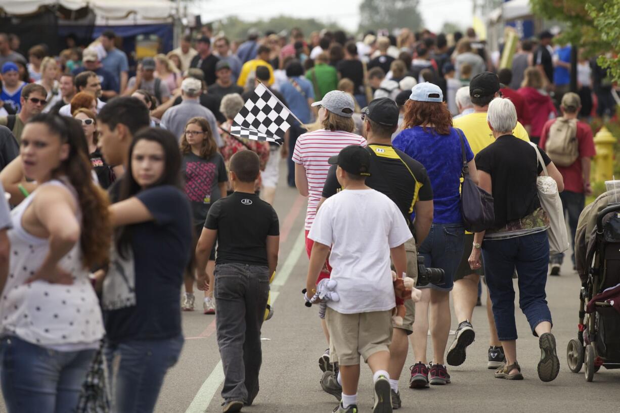 Large crowds attend the last day of the Clark County Fair on Sunday, August 11.