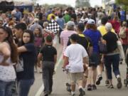 Large crowds attend the last day of the Clark County Fair on Sunday, August 11.