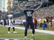 In two preseason games, Seattle Seahawks receiver Jermaine Kearse has scored three touchdowns -- two on pass plays and the other on a 107-yard kickoff return against the Broncos.