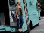 Koren Ray, pictured Aug. 16 in Annapolis, Md., owner of Hobo International accessories truck, will use the truck as a mobile showroom.