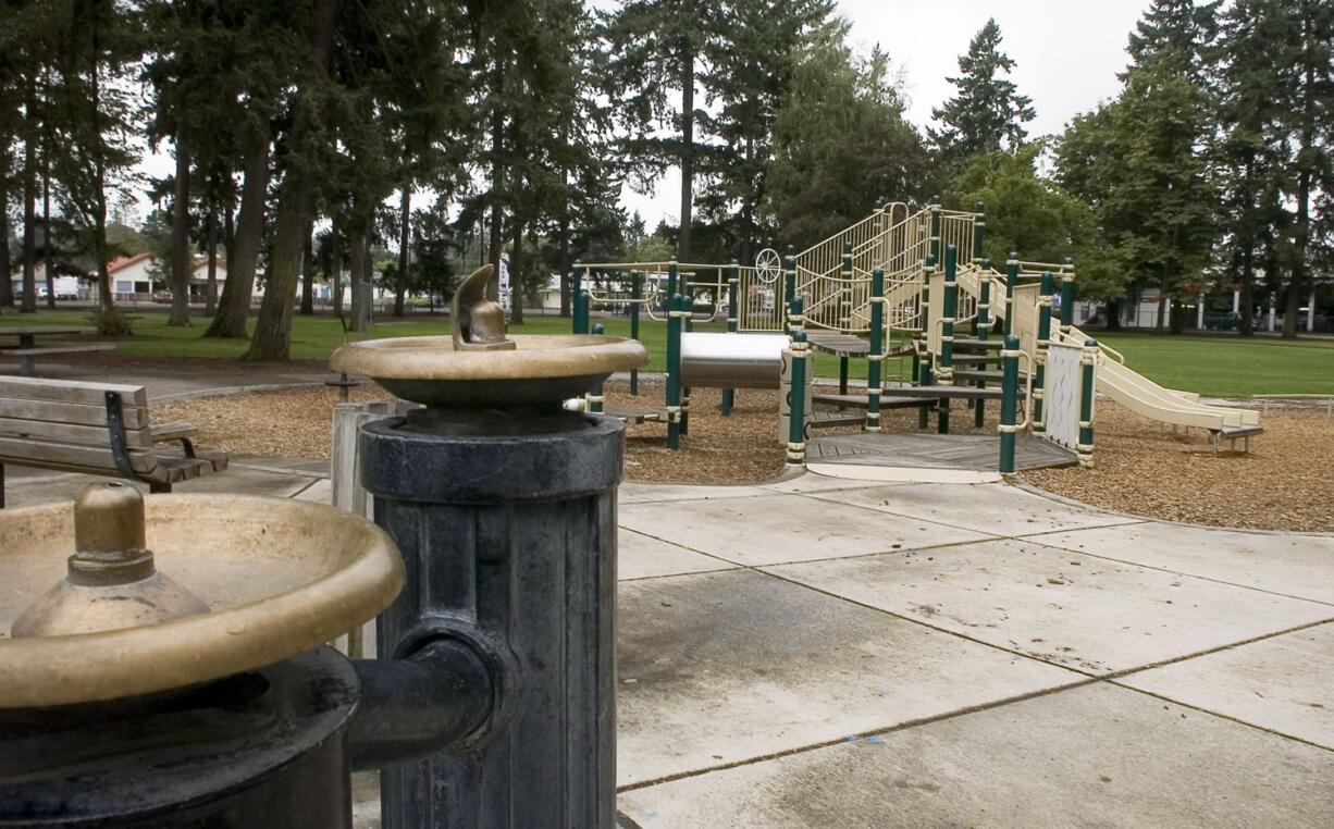 Evergreen Park's playground draws children all summer.