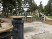 Evergreen Park's playground draws children all summer.