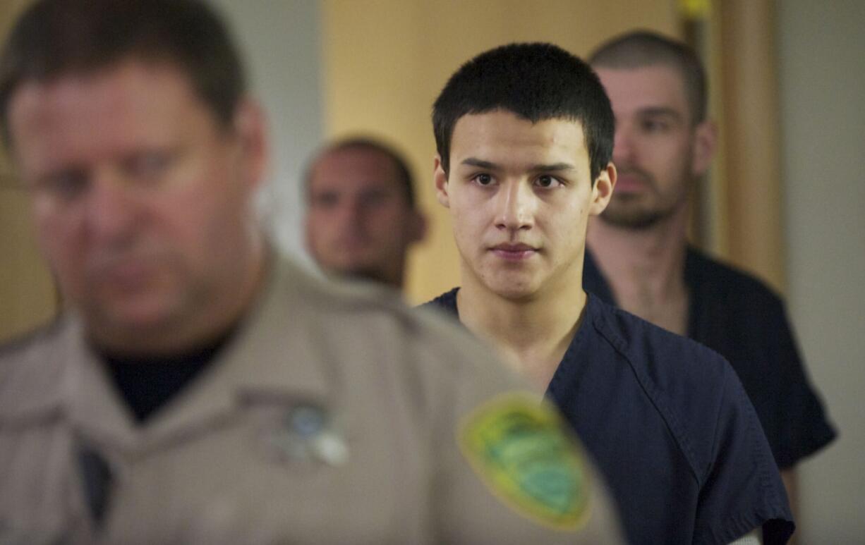 Jeremiah Thompson, a registered sex offender accused of raping a classmate at Prairie High School,is arraigned Friday, April 20, 2012.